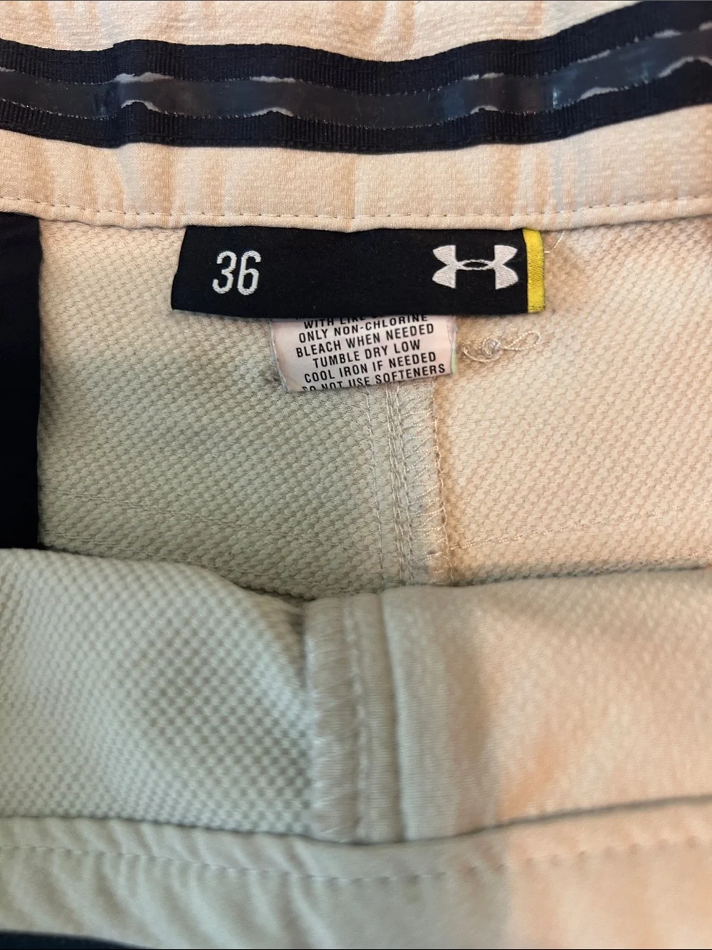 Under Armour Beige/Tan man’s Performance Bermuda Shorts